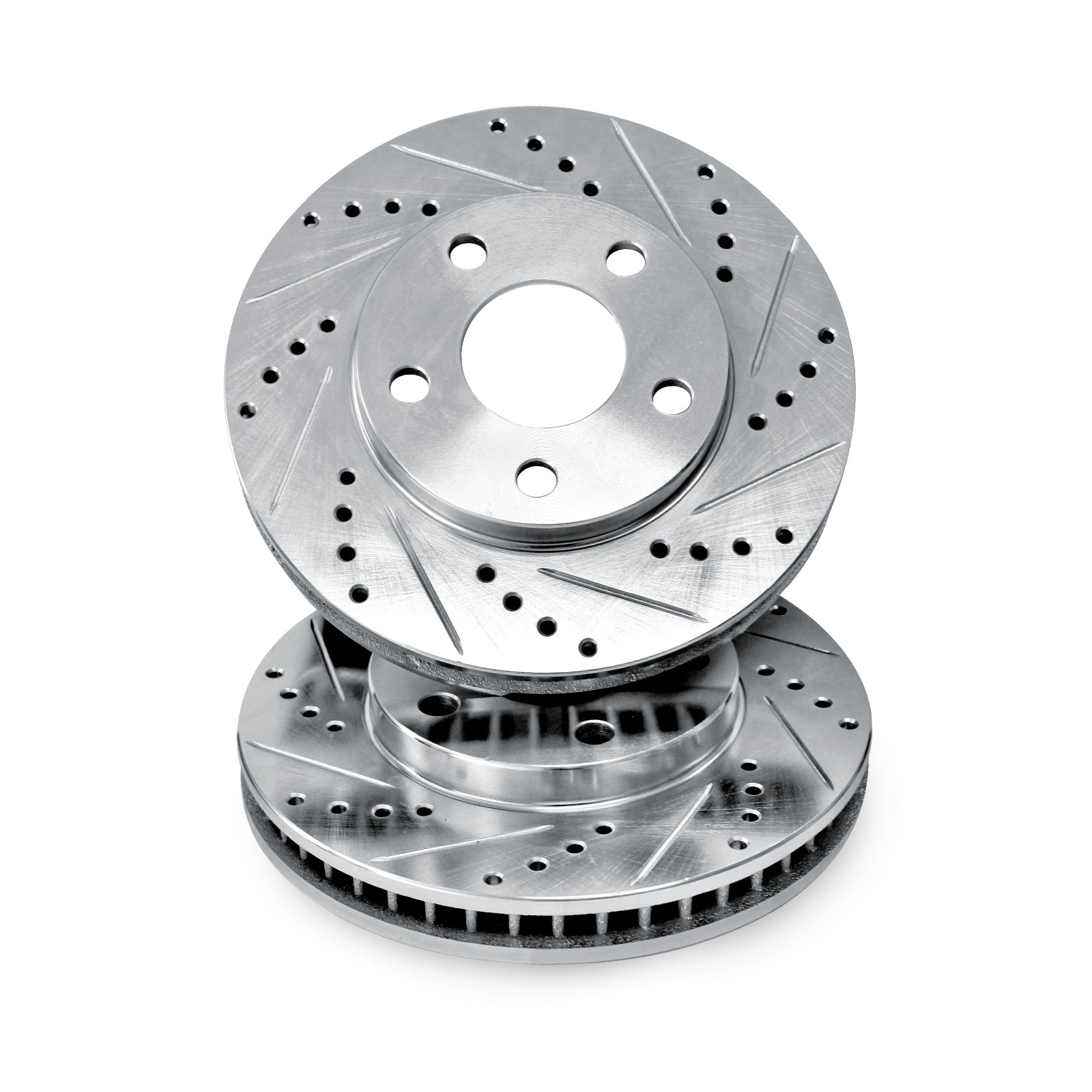 Brake Rotors 2 FRONT ELINE /"DRILLED AND SLOTTED/" PERFORMANCE DISC RQ38061
