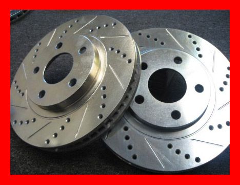 HONDA CRX 84 85-87 DX Si FRONT DRILL/SLOT BRAKE ROTORS