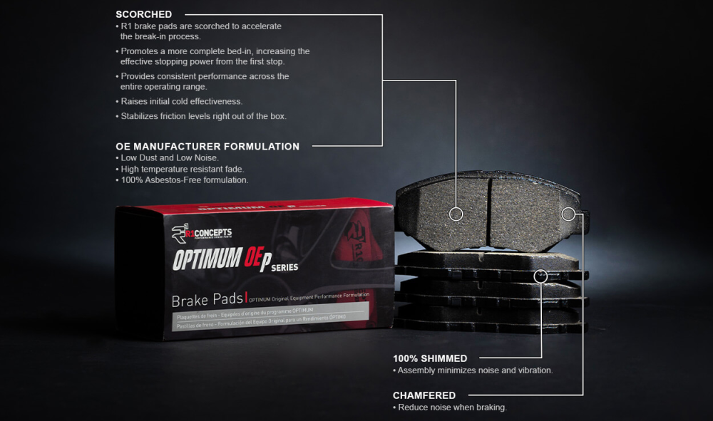 R1 Concepts Optimum OEP Brake Pads