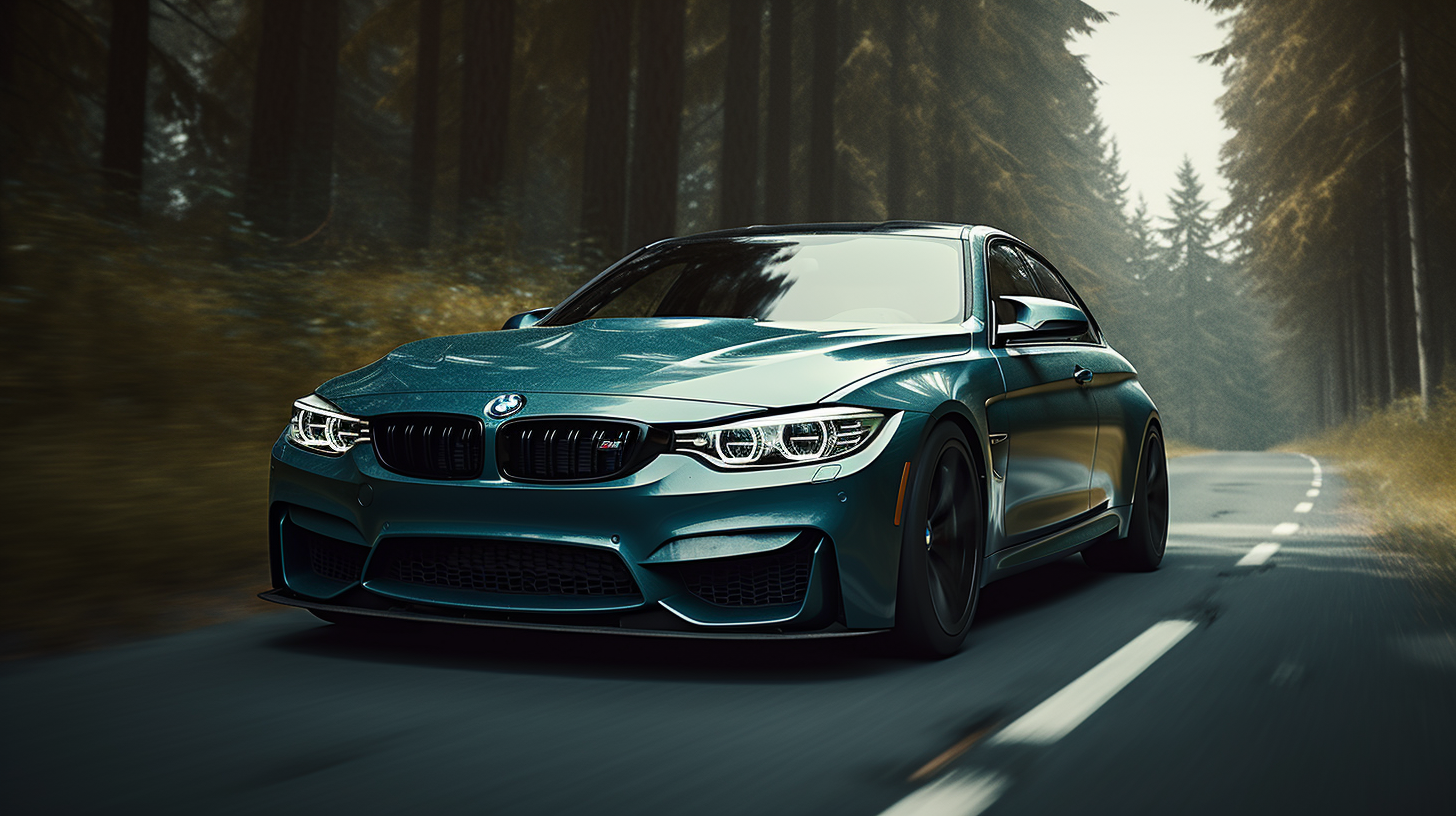 BMW with drilled and slotted rotors