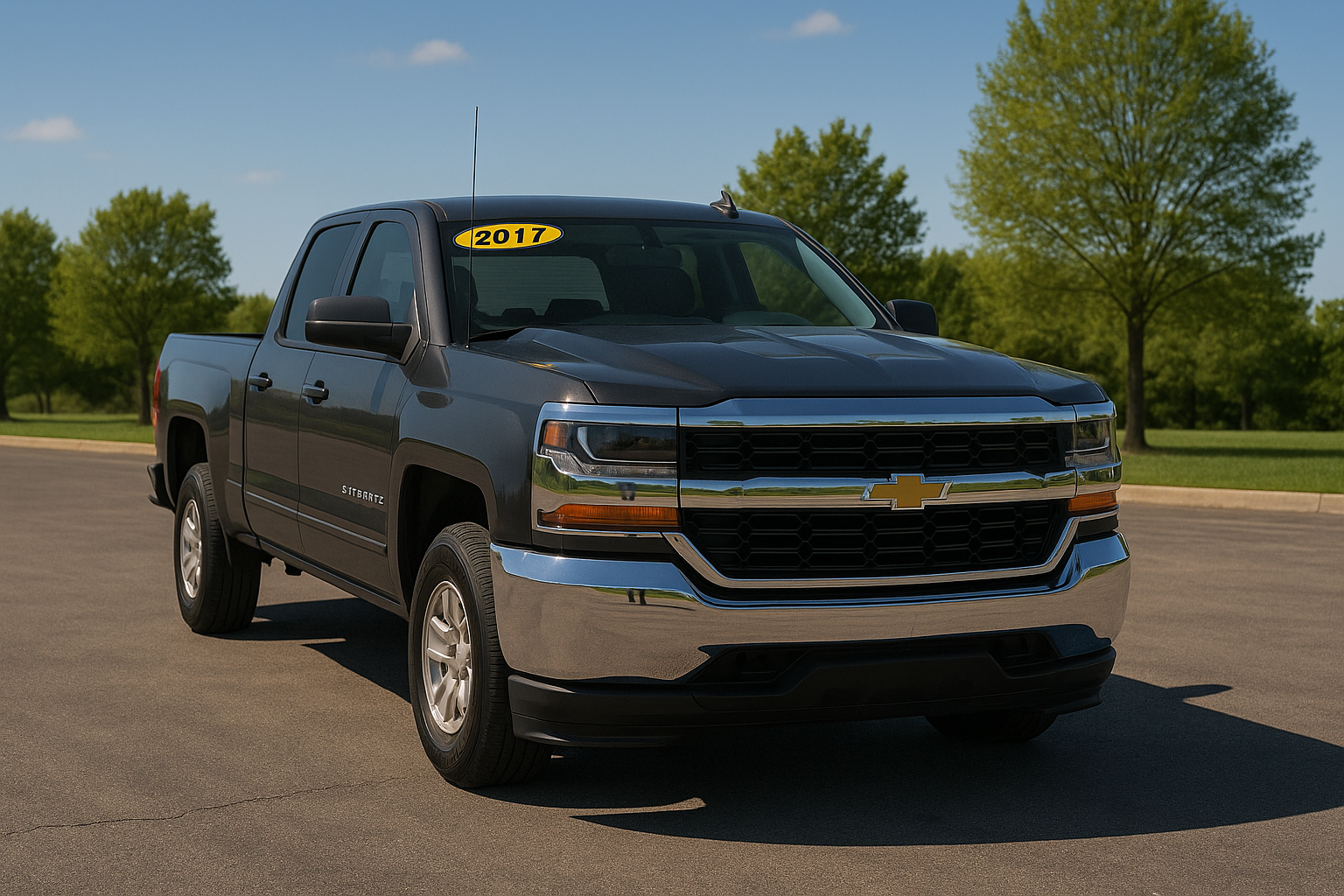 Chevrolet Silverado 1500 truck with heavy-duty towing brake setup