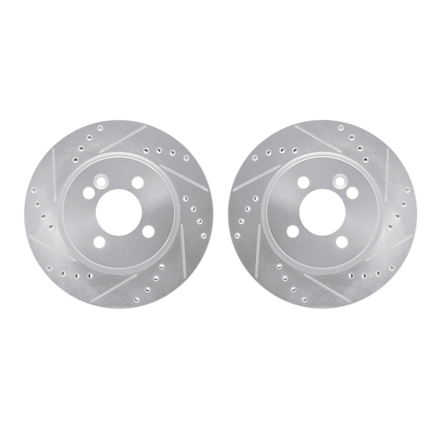 2003 Mini Cooper Base Silver Performance Drilled/Slotted Rotor Set