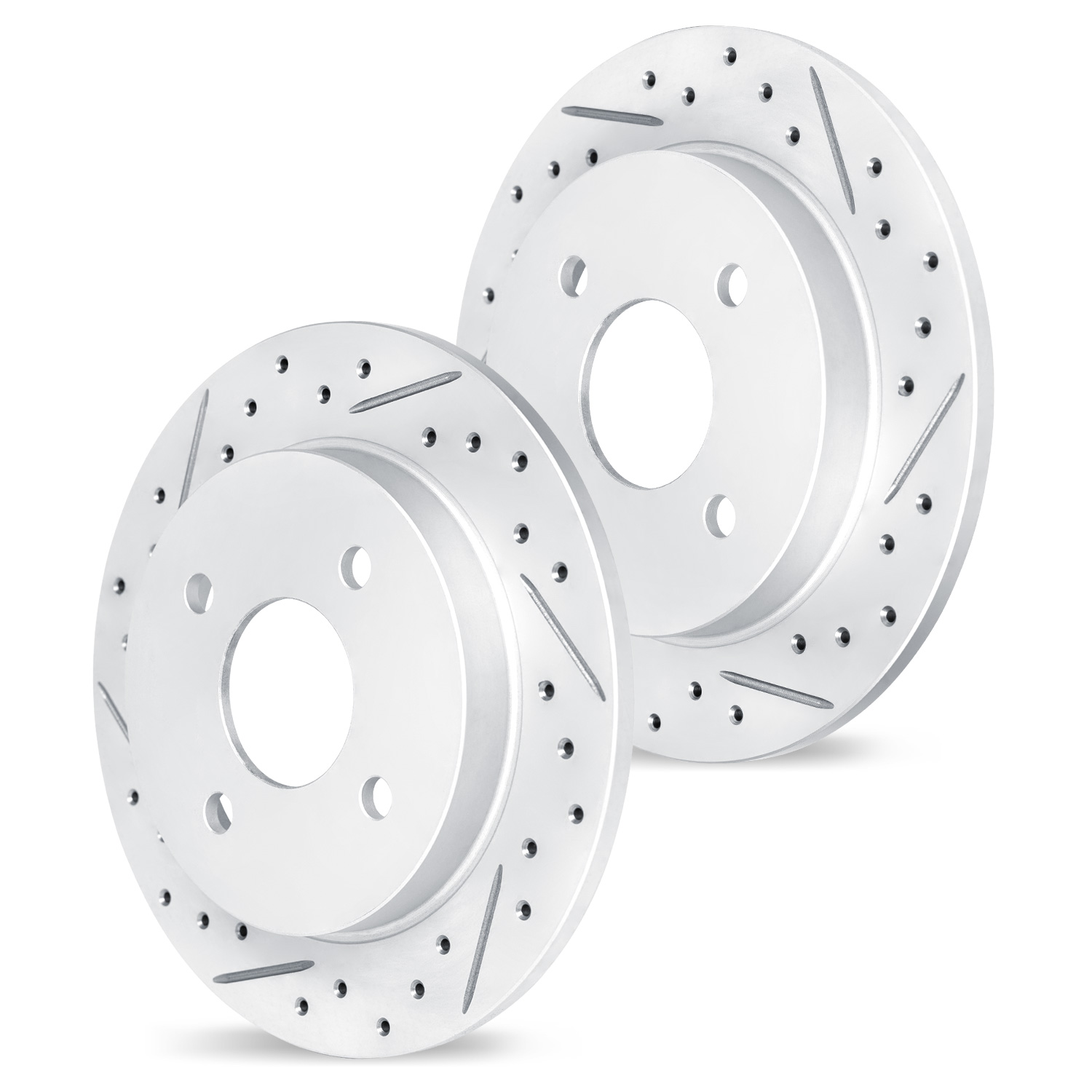2016 Fiat 500 Lounge Silver Performance Drilled/Slotted Rotor Set