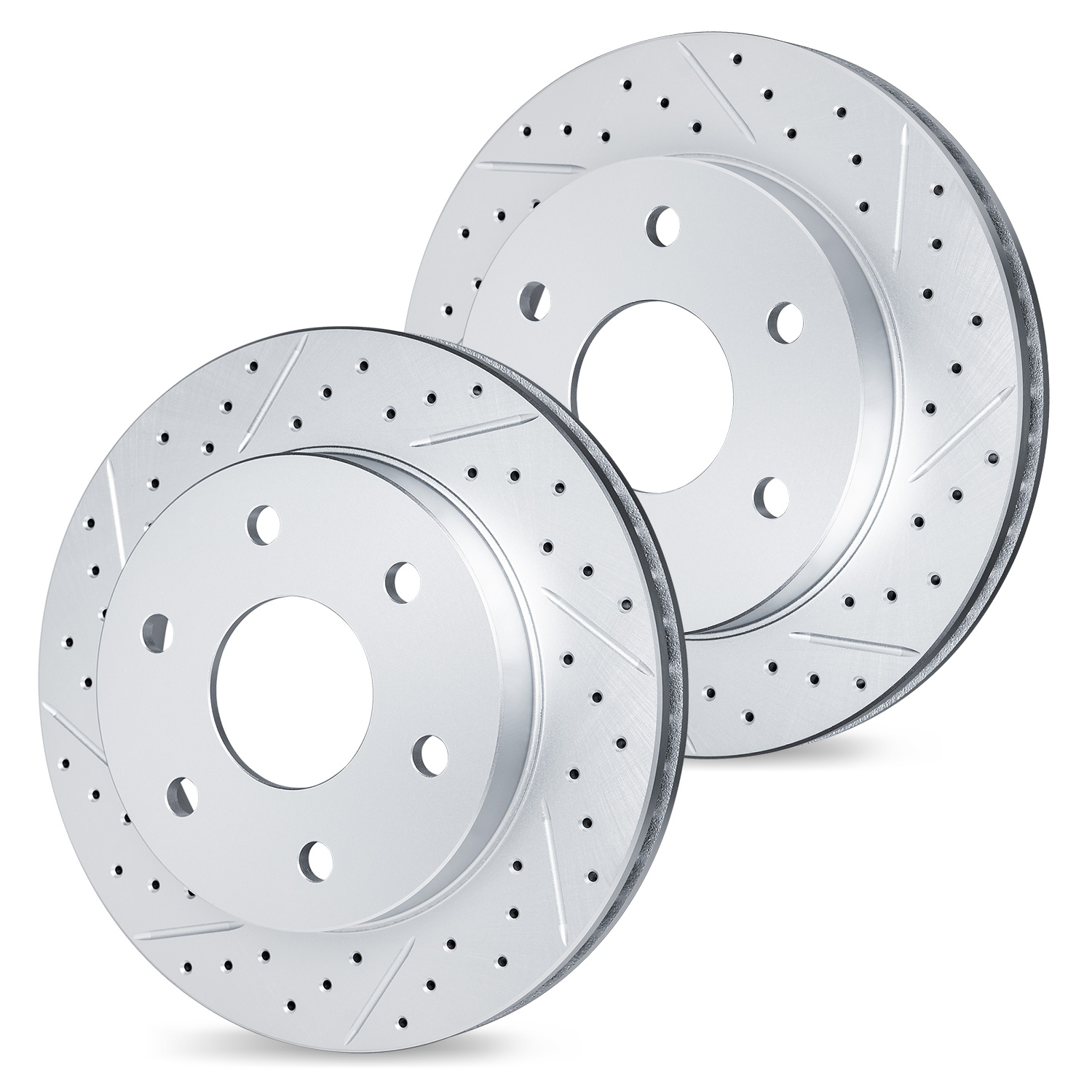 2017 Ford F-150 Platinum Silver Performance Drilled/Slotted Rotor Set