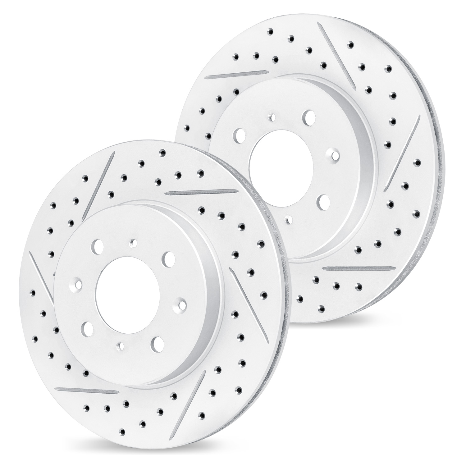 2011 Honda Insight Base Silver Performance Drilled/Slotted Rotor Set