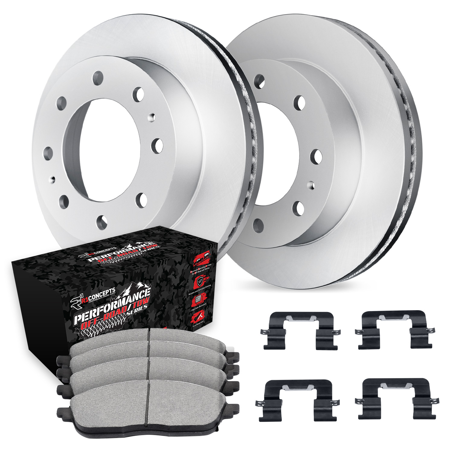 2003 GMC Sierra 3500 SLT Geospec Rotors with Performance Off-Road/Tow