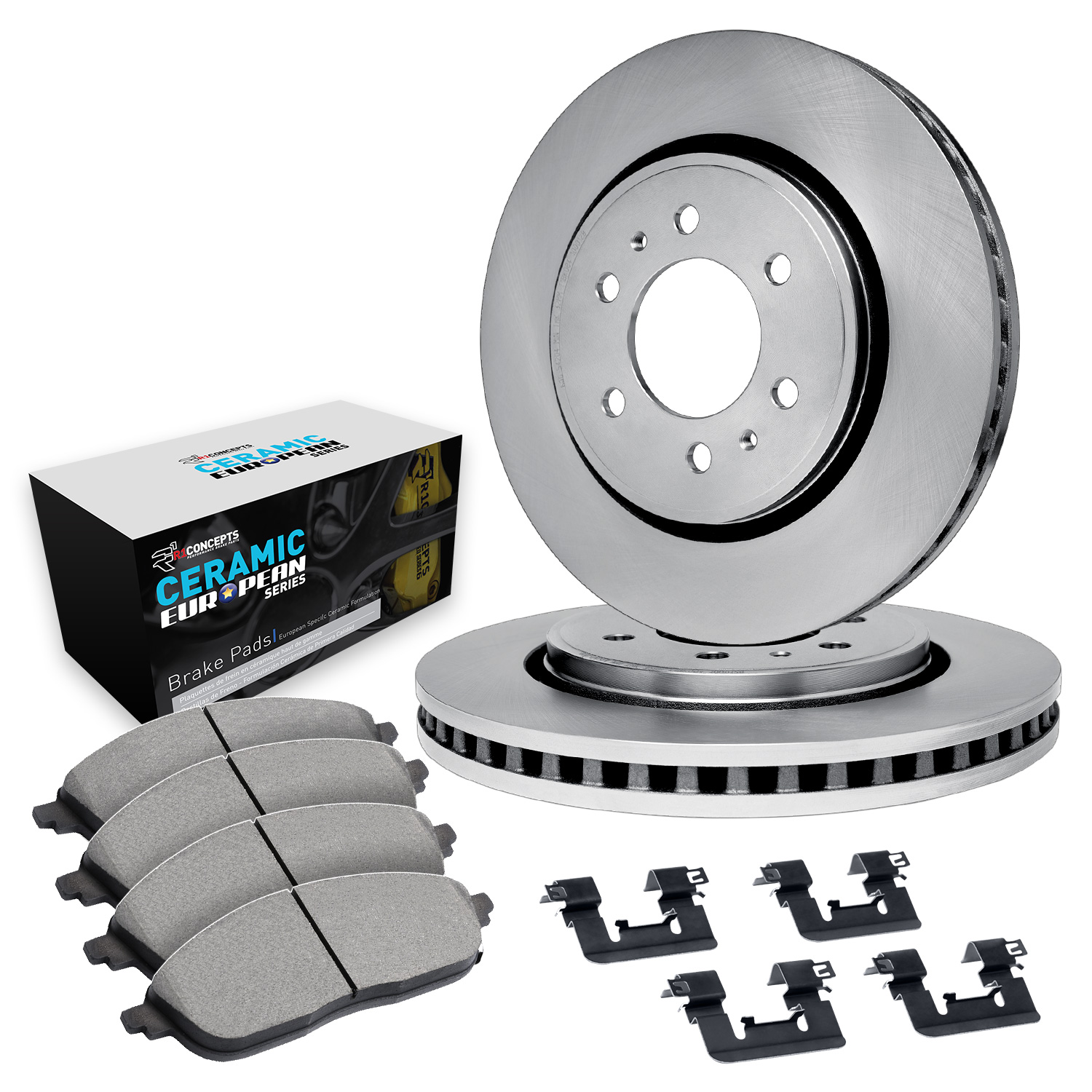 R1 Concepts Wfth1 48011 R1 Concepts Brake Rotor  Blank With Euro Ceramic Pads
