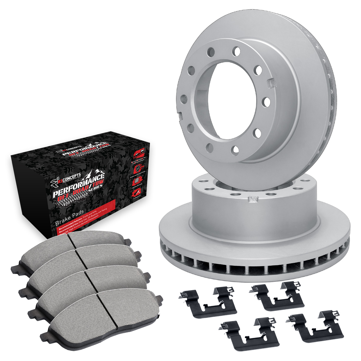 1989 Ford F-53 Motorhome Chassis Custom eLINE Rotors with Performance Off-Road/Tow