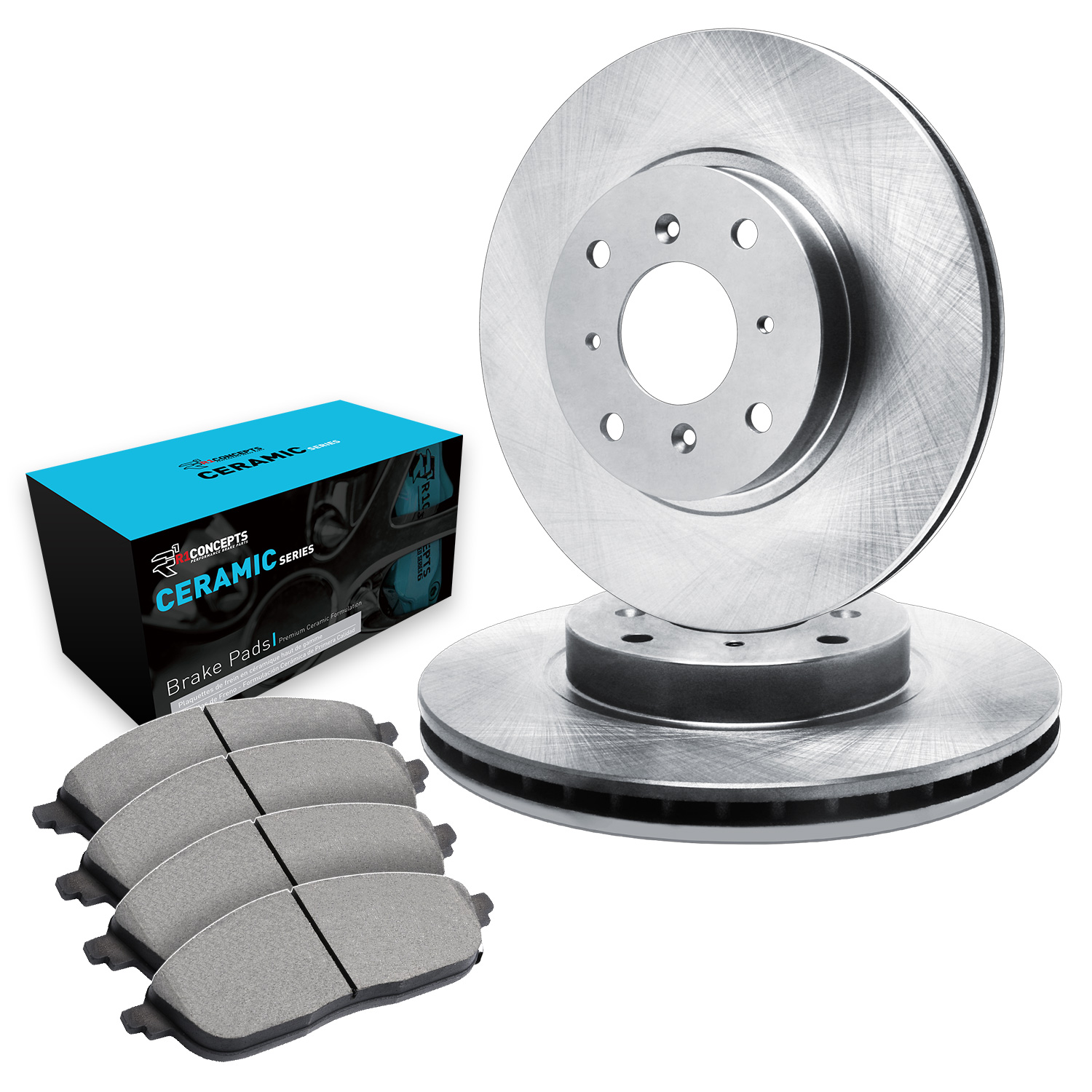 2008 Volkswagen Derby Base eLINE Rotors with Ceramic Series