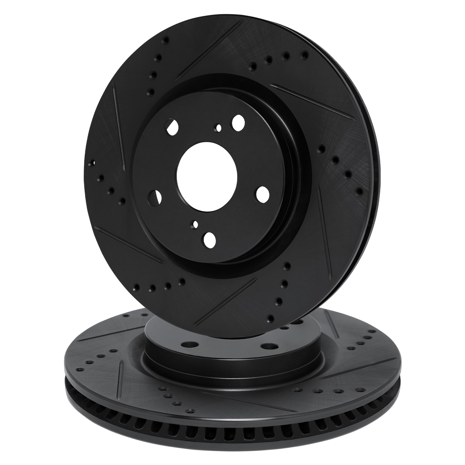 1983 Pontiac Grand Prix LJ Black Performance Drilled/Slotted Rotor Set