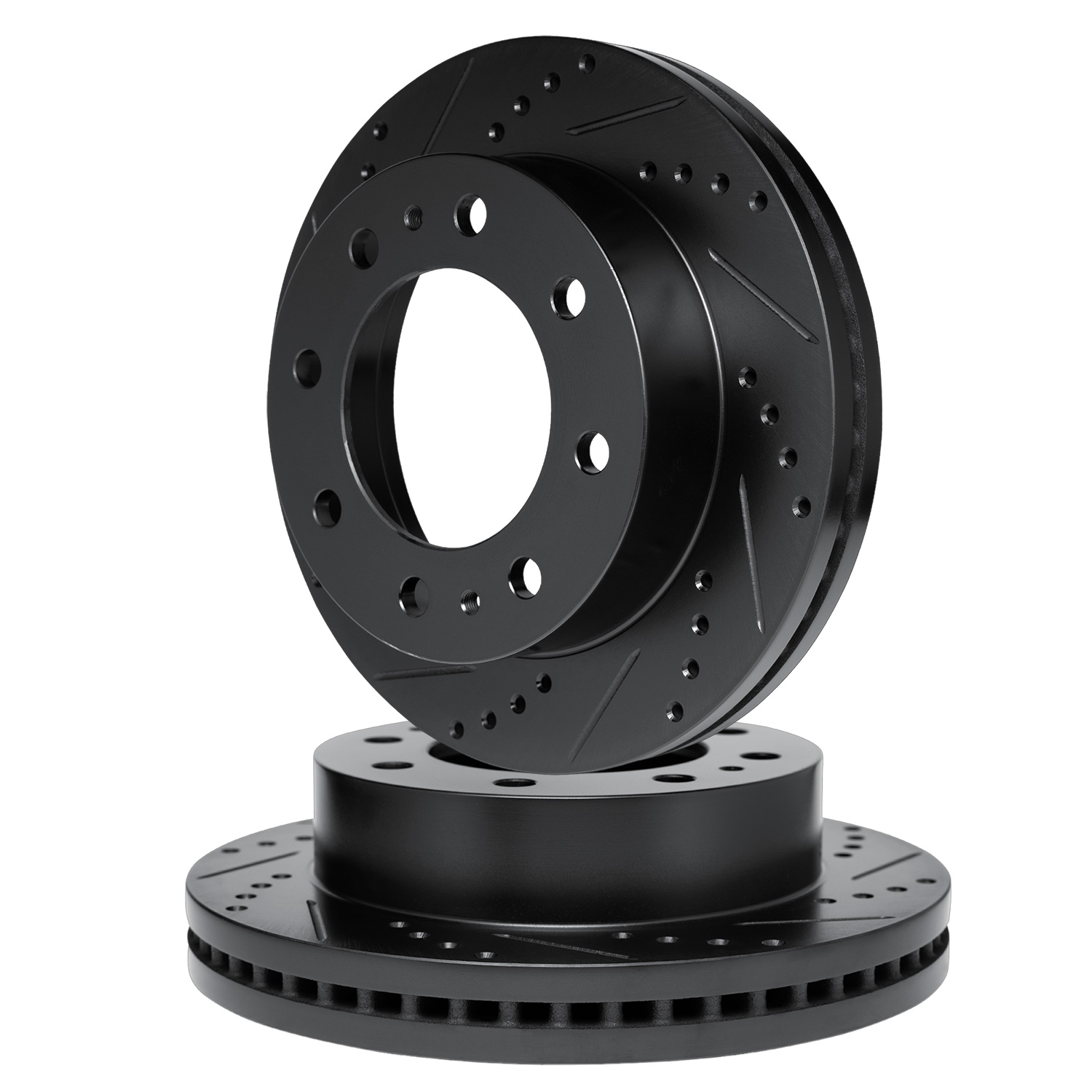 2016 Chevrolet Express 2500 LS Black Performance Drilled/Slotted Rotor Set