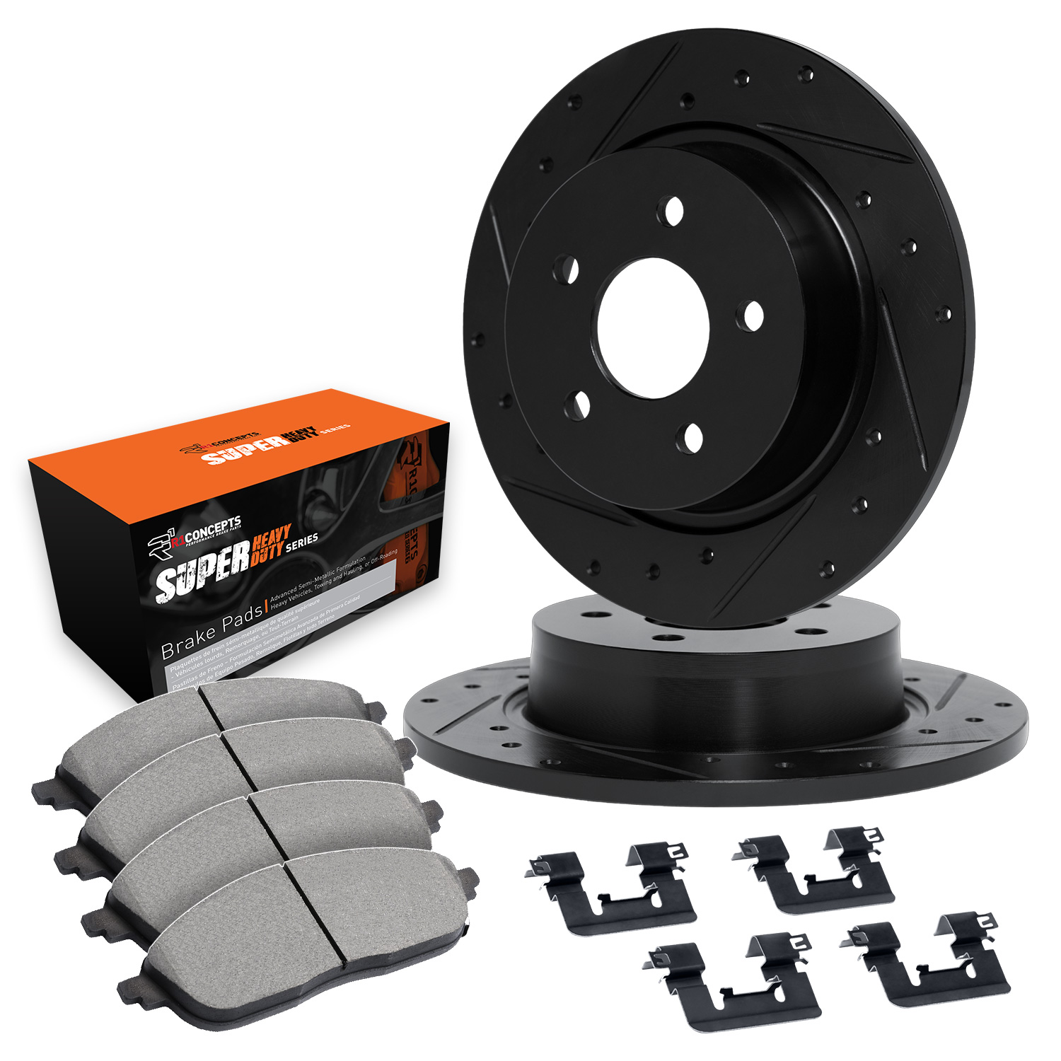 2014 Dodge Durango Limited Black Performance Drilled/Slotted Rotors with Super Heavy Duty