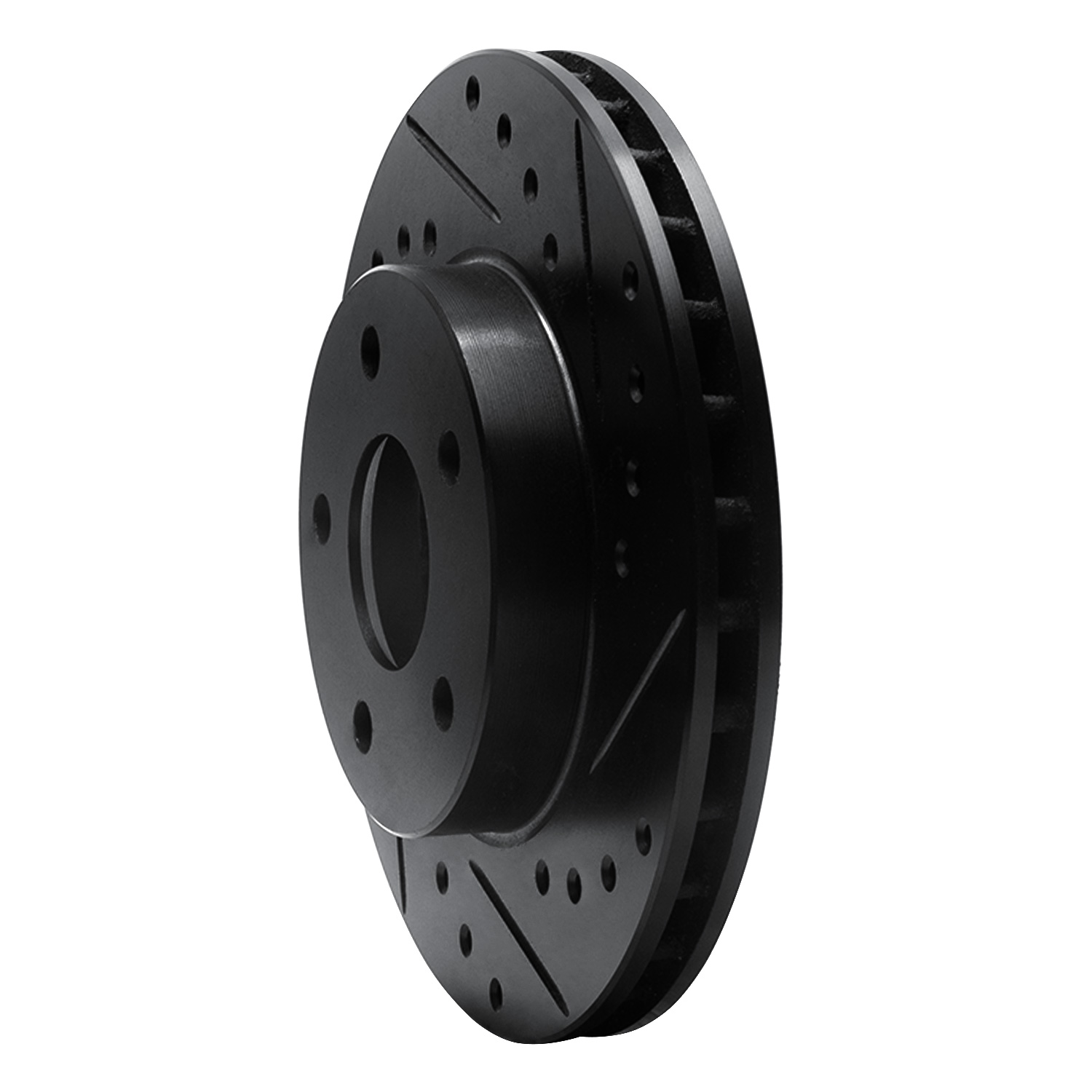 1987 Pontiac Grand Am Base Black Performance Drilled/Slotted Rotors