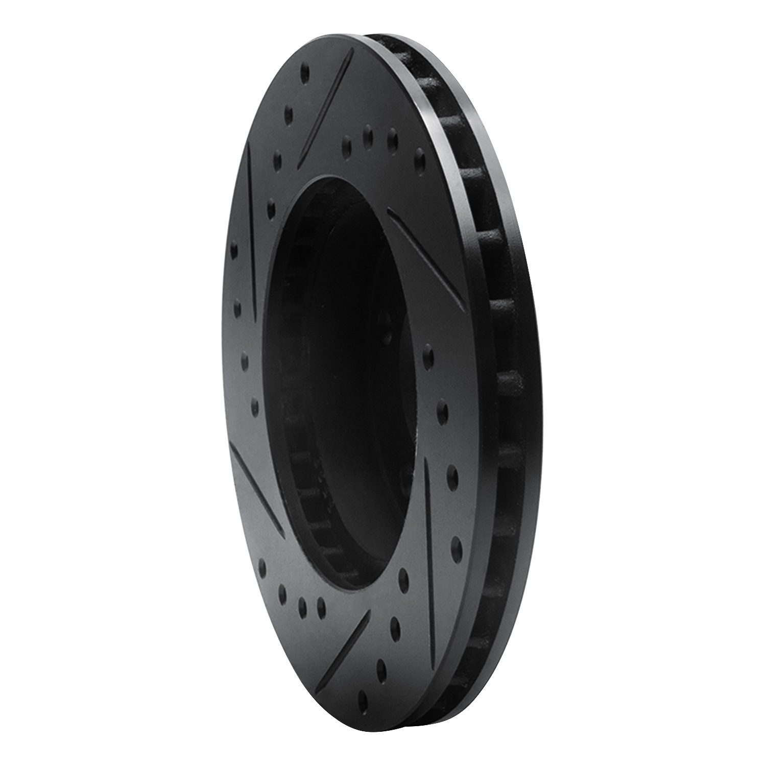 1987 Pontiac Grand Am Base Black Performance Drilled/Slotted Rotors