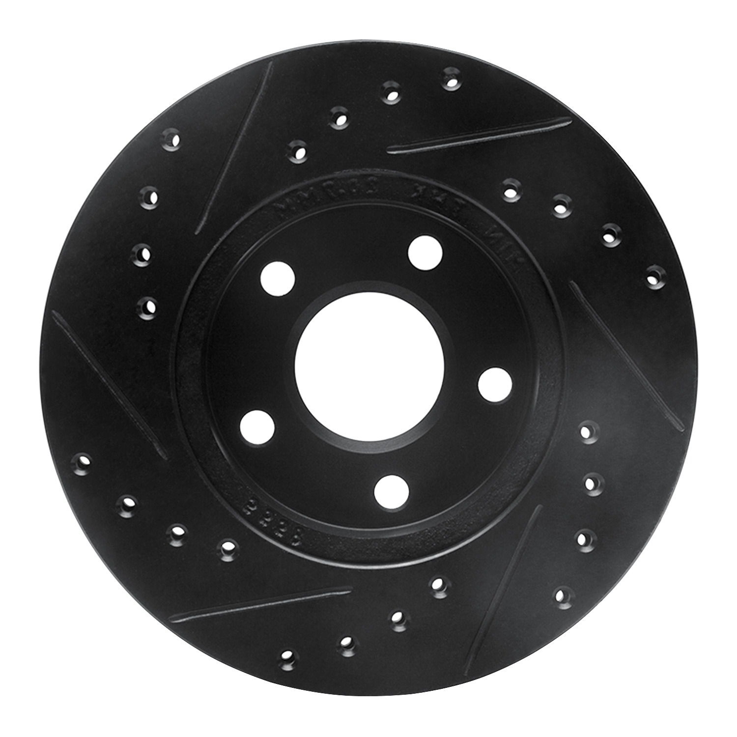 1987 Pontiac Grand Am Base Black Performance Drilled/Slotted Rotors