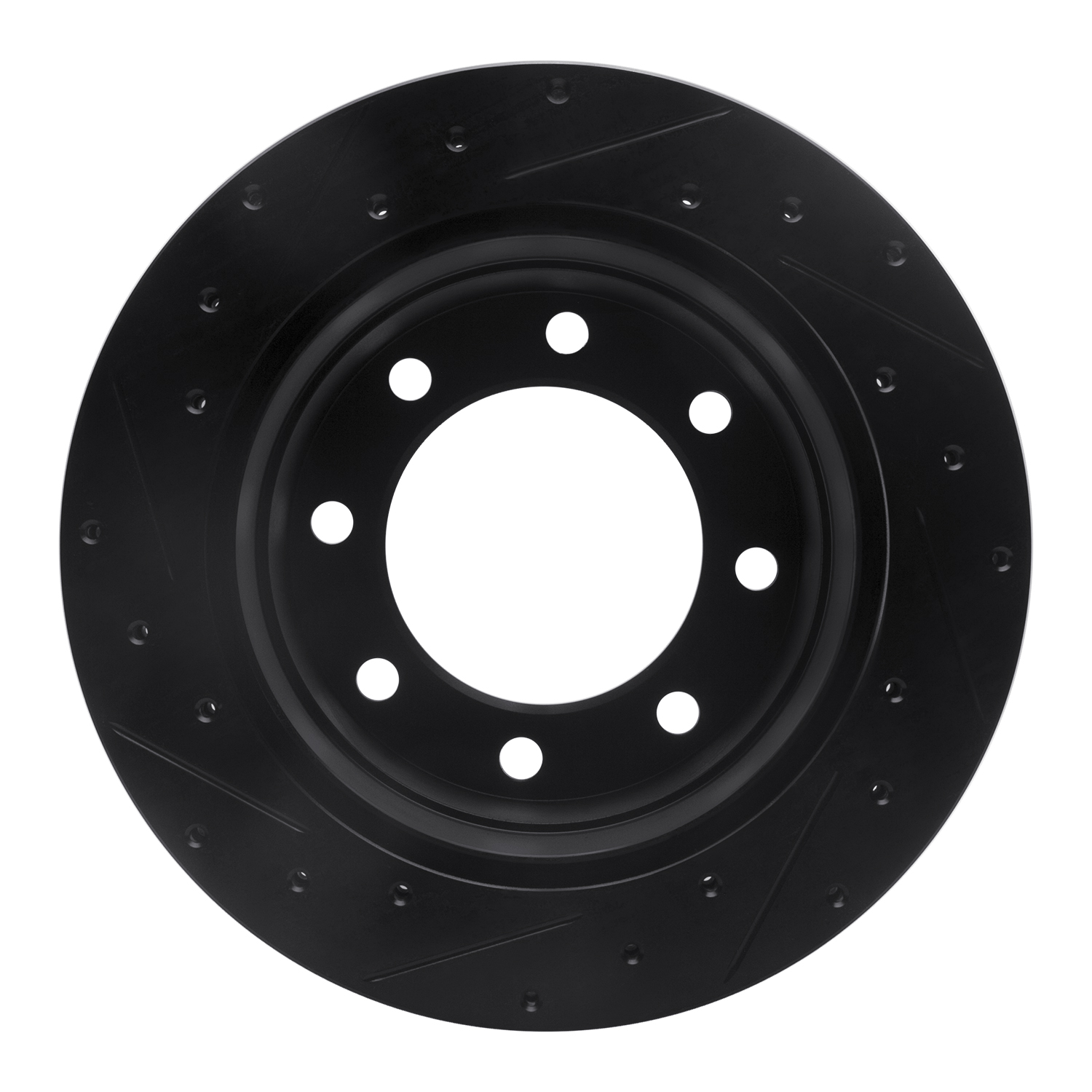 2002 Chevrolet Silverado 3500 HD Black Performance Drilled/Slotted Rotors