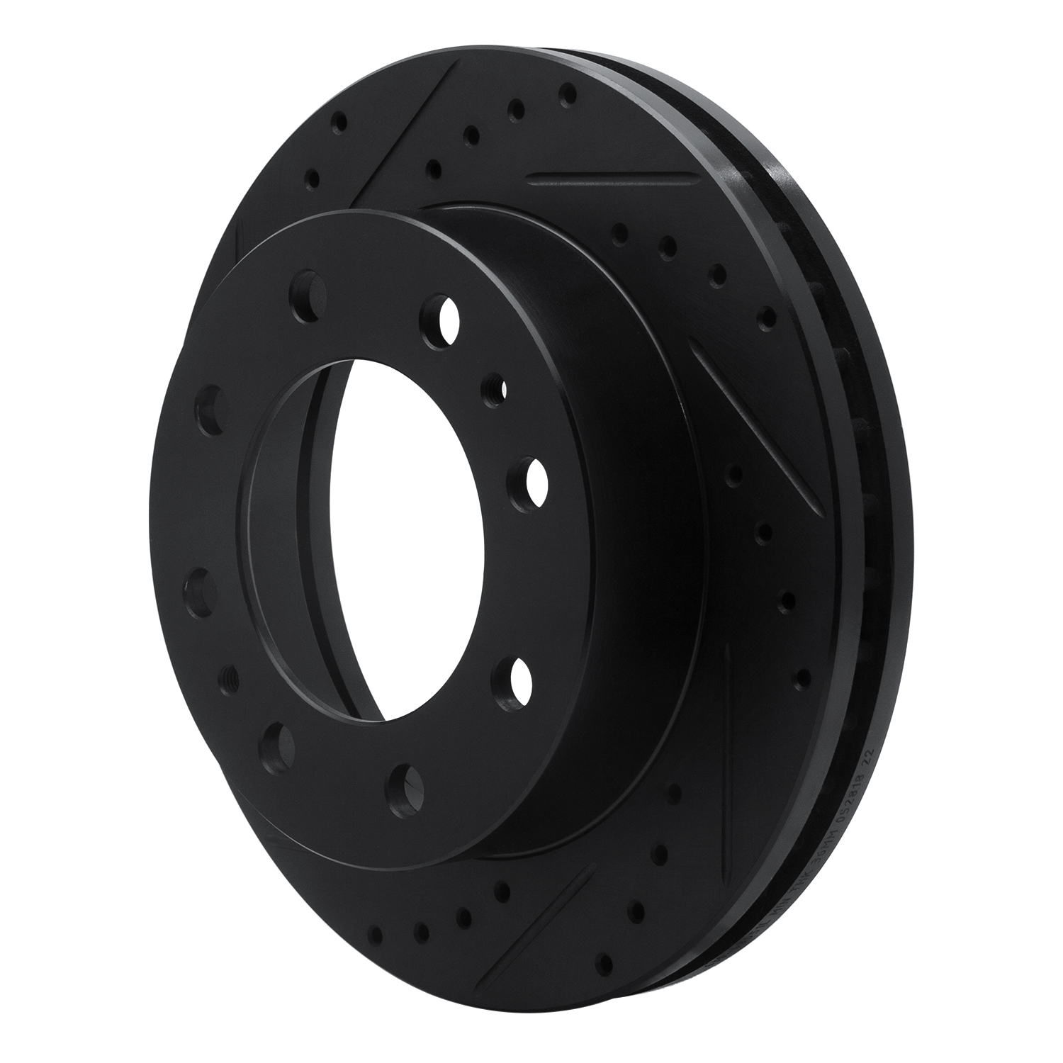 2002 Chevrolet Silverado 3500 HD Black Performance Drilled/Slotted Rotors