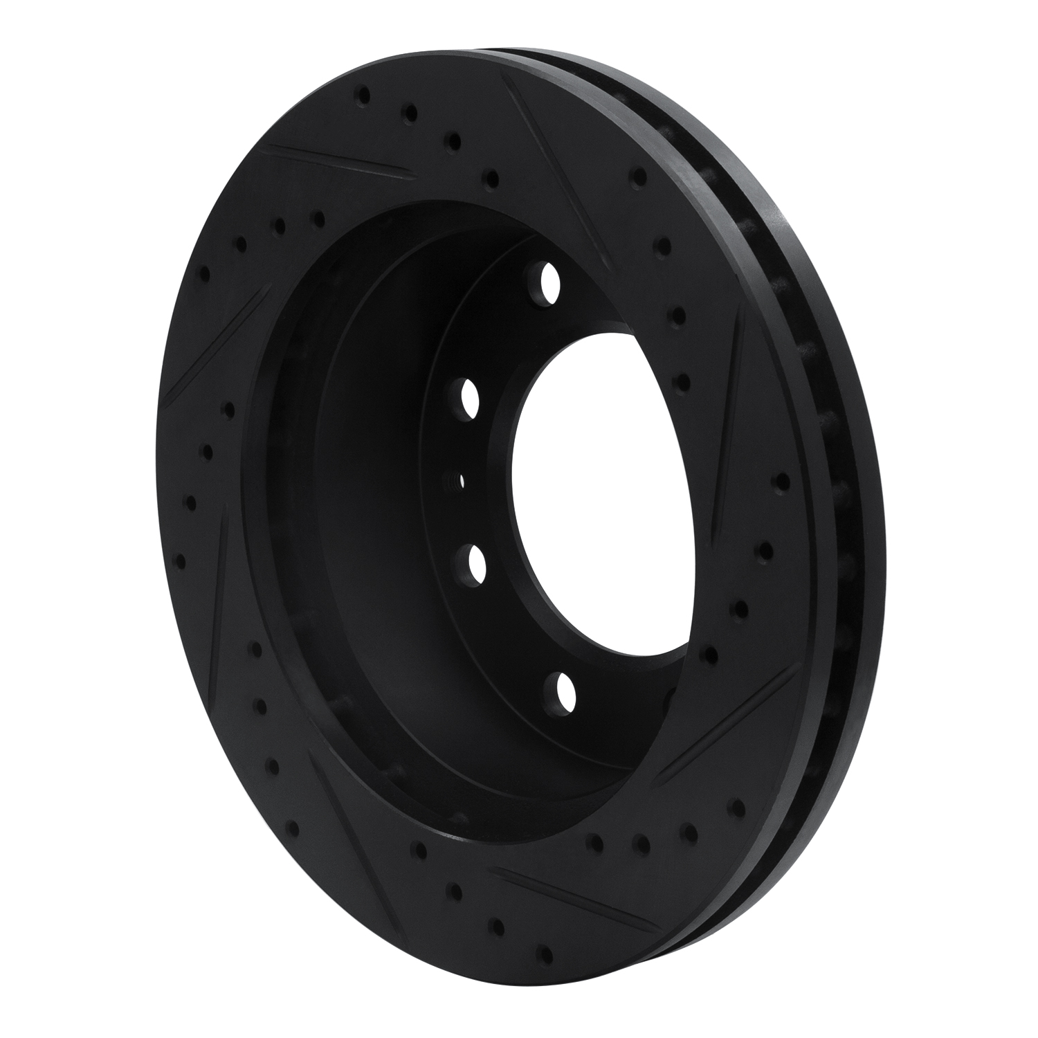 2002 Chevrolet Silverado 3500 HD Black Performance Drilled/Slotted Rotors