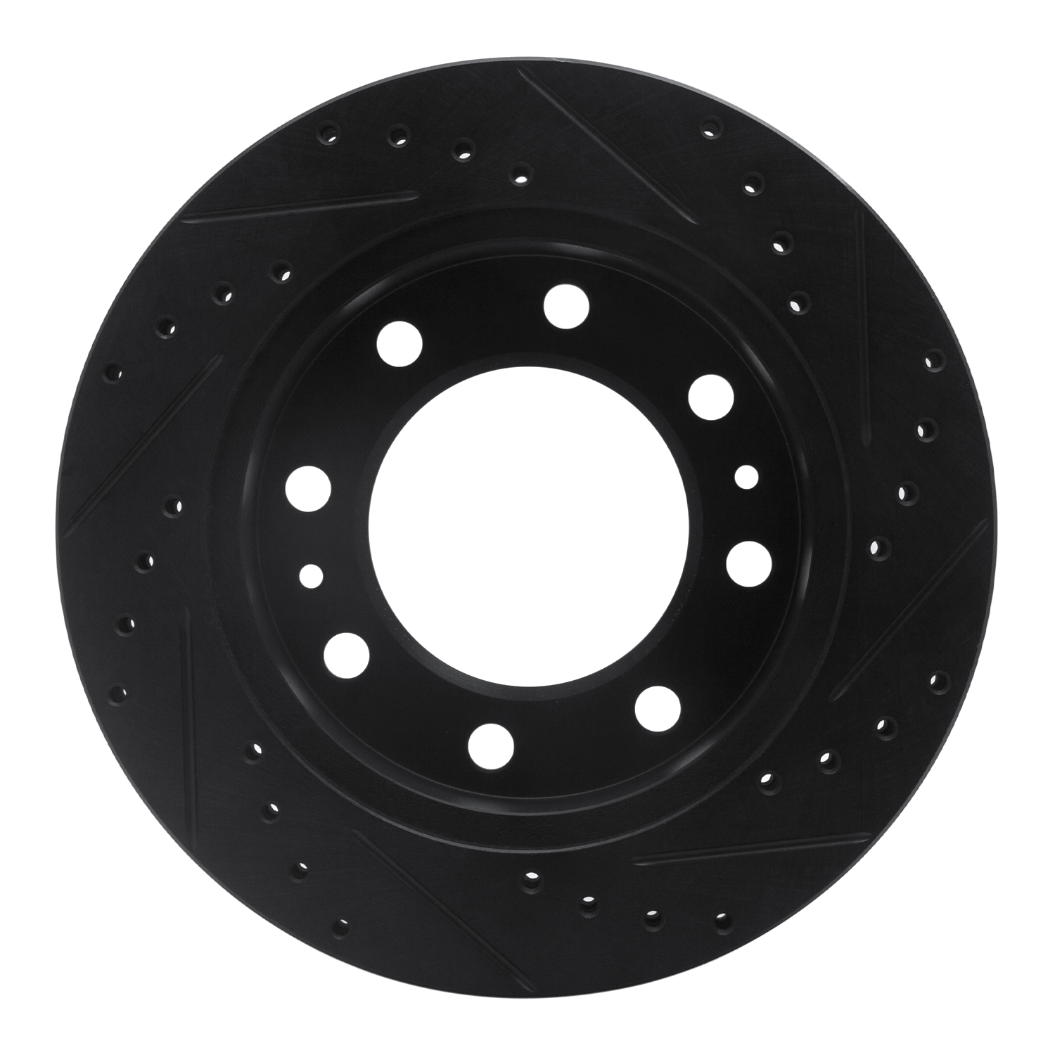 2002 Chevrolet Silverado 3500 HD Black Performance Drilled/Slotted Rotors