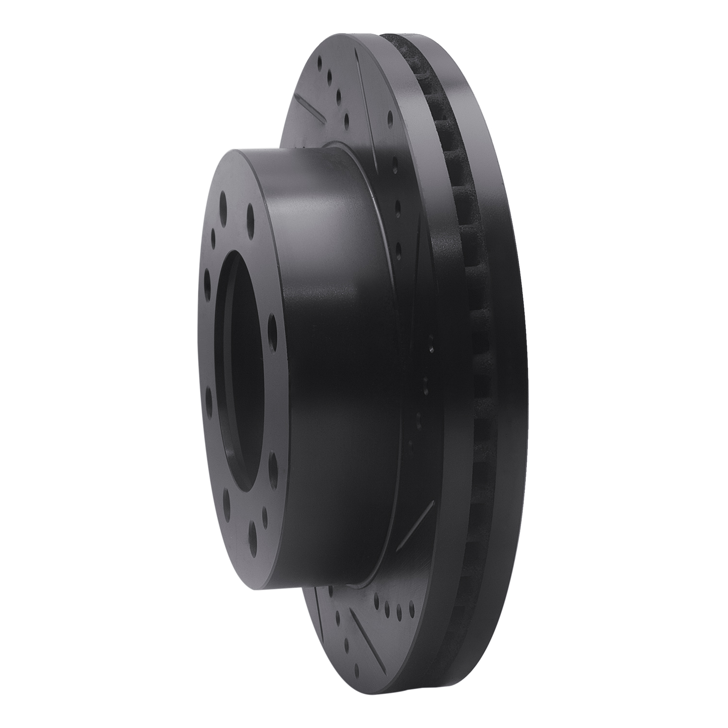 2002 Chevrolet Silverado 3500 Base Black Performance Drilled/Slotted Rotors