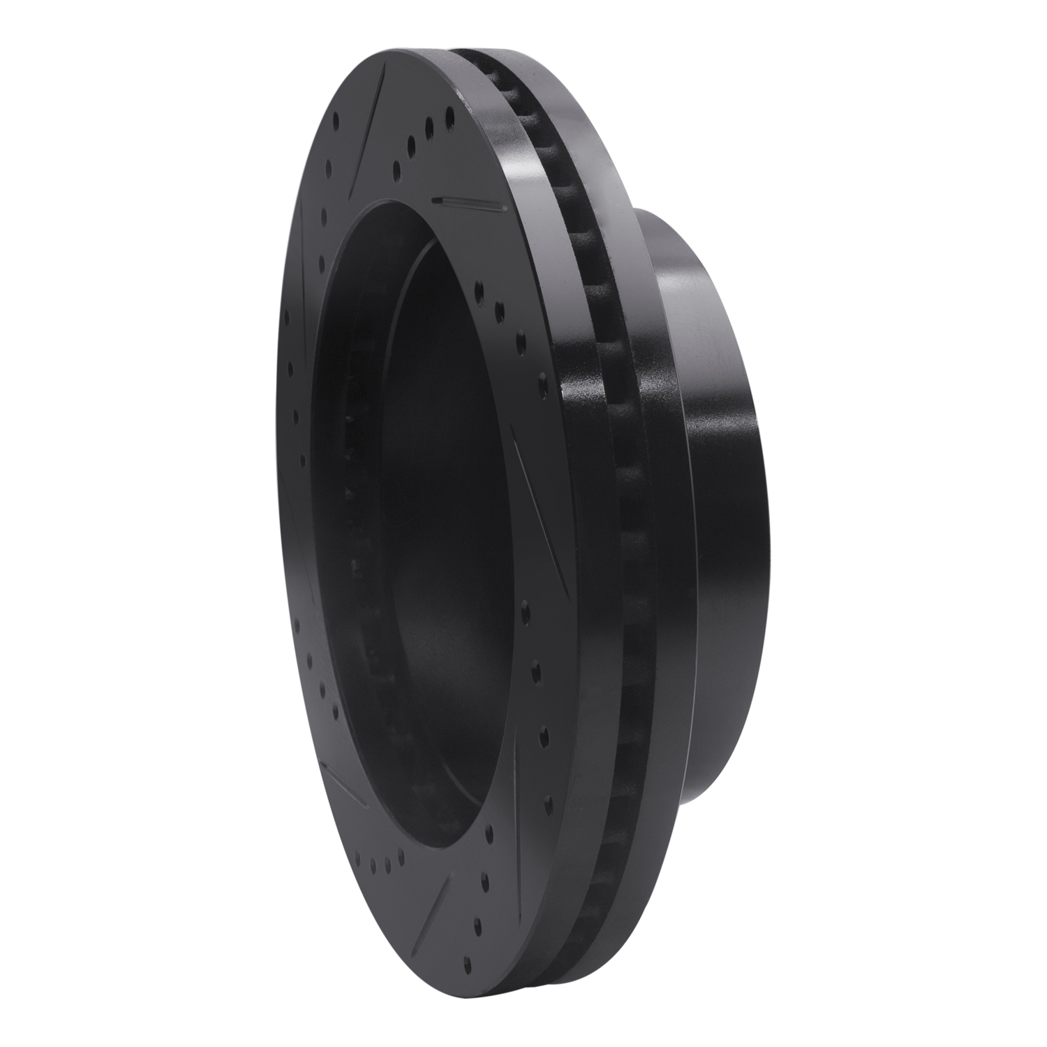 2002 Chevrolet Silverado 3500 Base Black Performance Drilled/Slotted Rotors