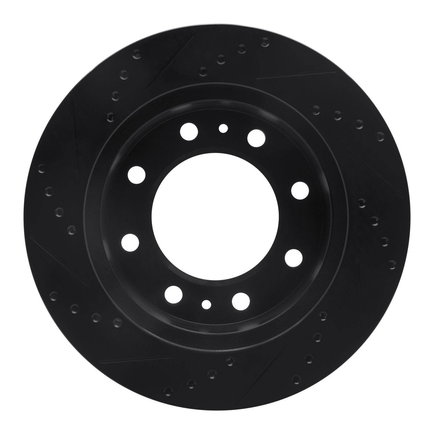 2002 Chevrolet Silverado 3500 Base Black Performance Drilled/Slotted Rotors