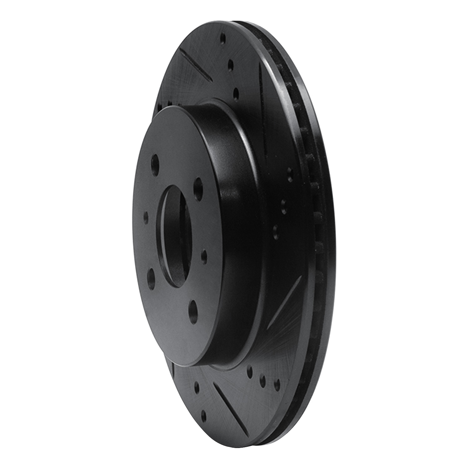 1993 Saturn SC2 Base Black Performance Drilled/Slotted Rotors