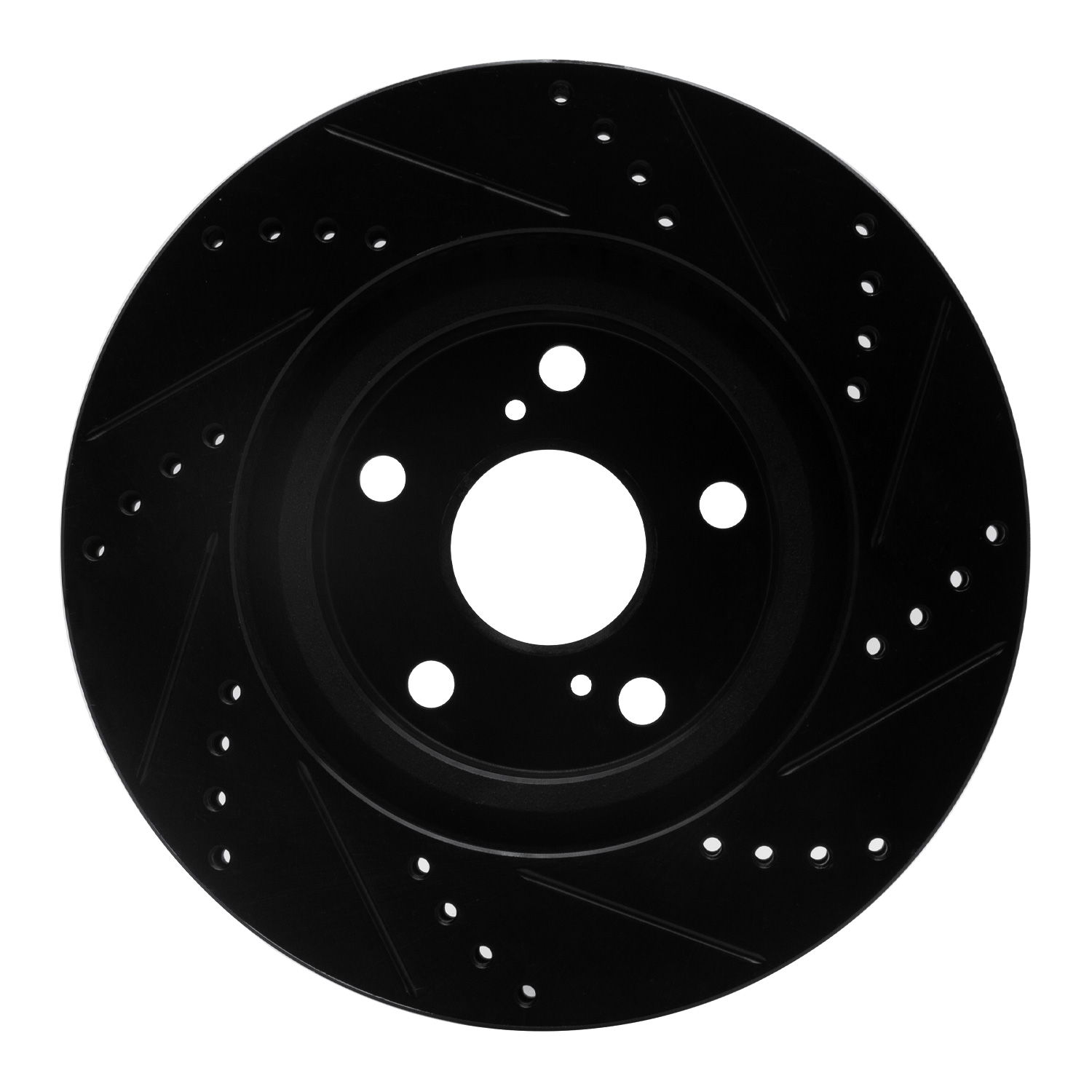 2007 Toyota RAV4 Limited Black Performance Drilled/Slotted Rotors