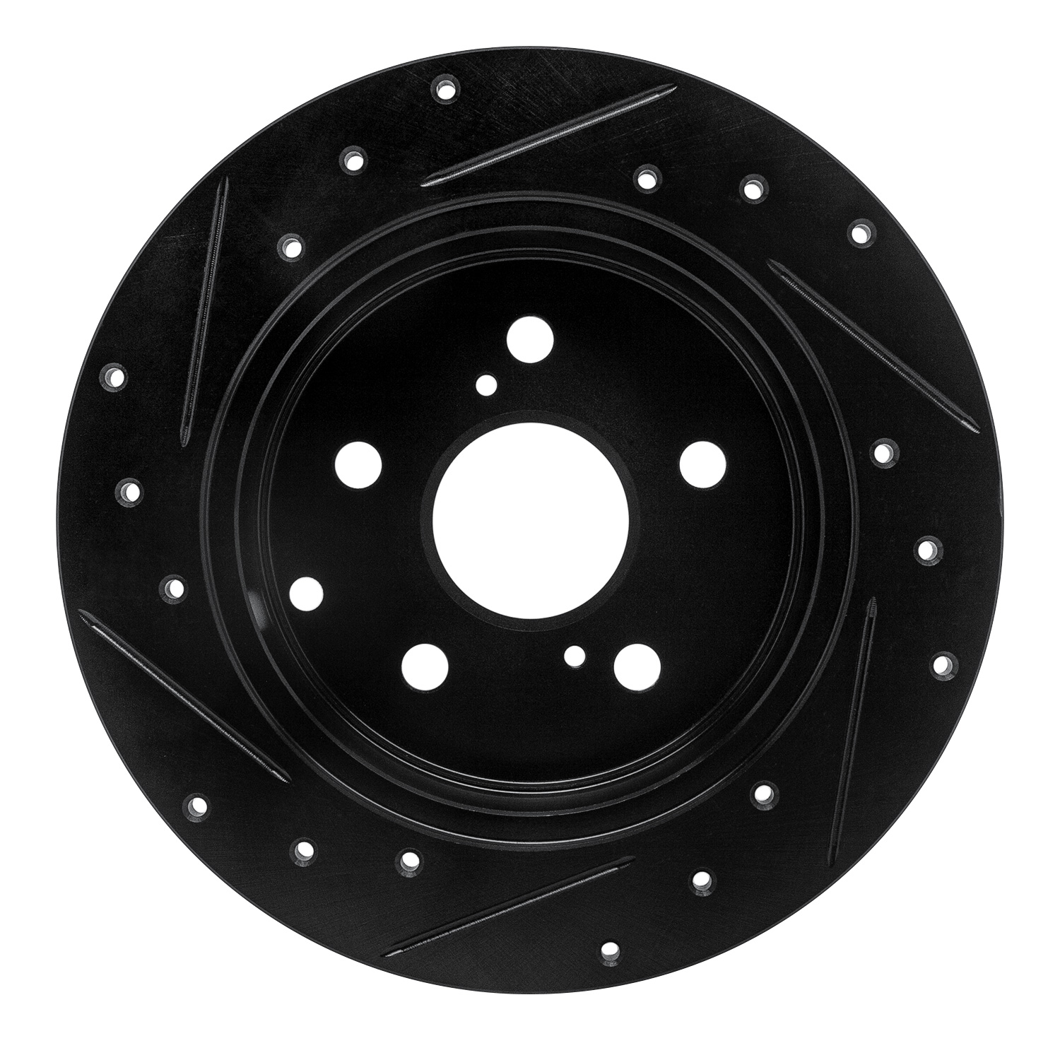 2007 Toyota RAV4 Limited Black Performance Drilled/Slotted Rotors