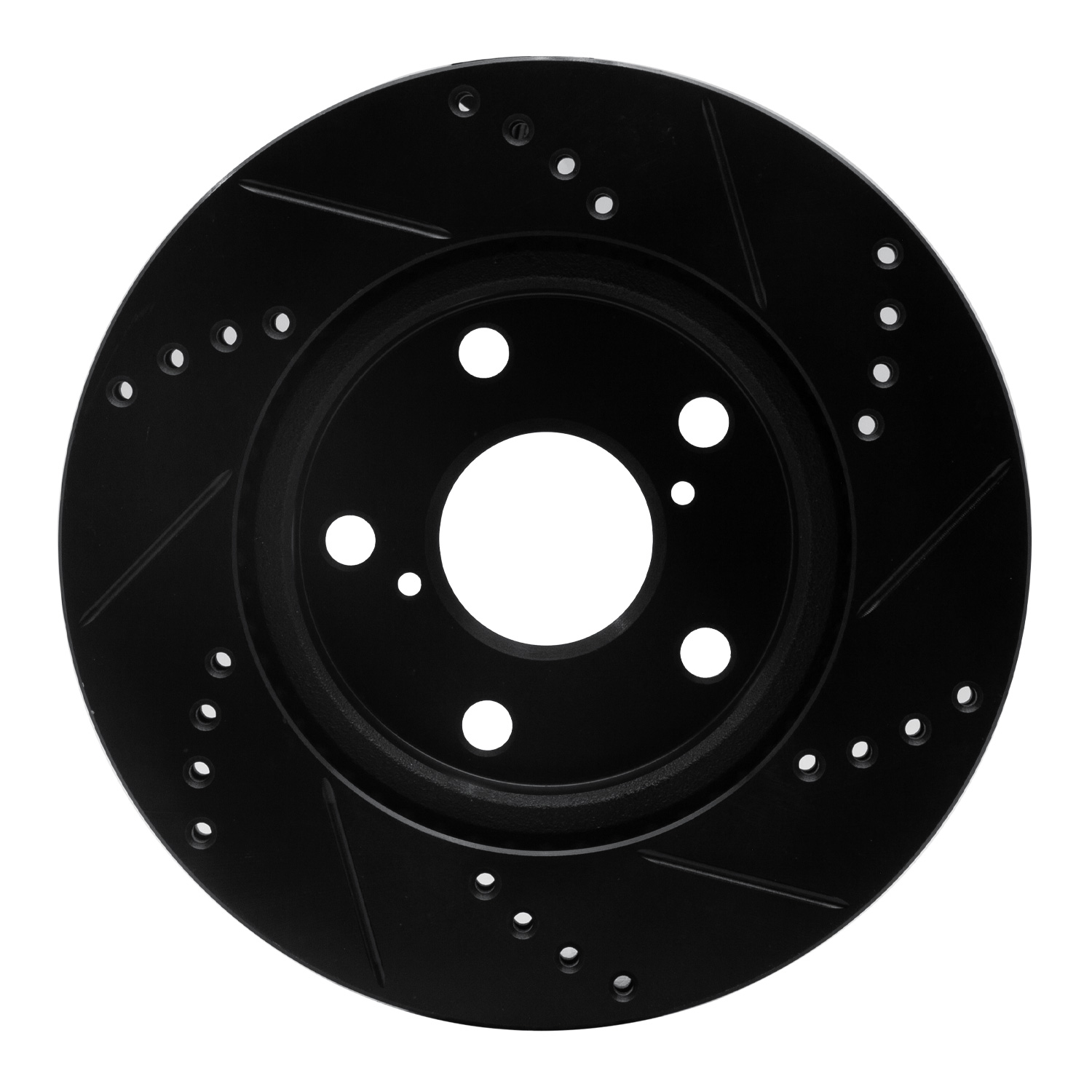 2007 Toyota RAV4 Limited Black Performance Drilled/Slotted Rotors