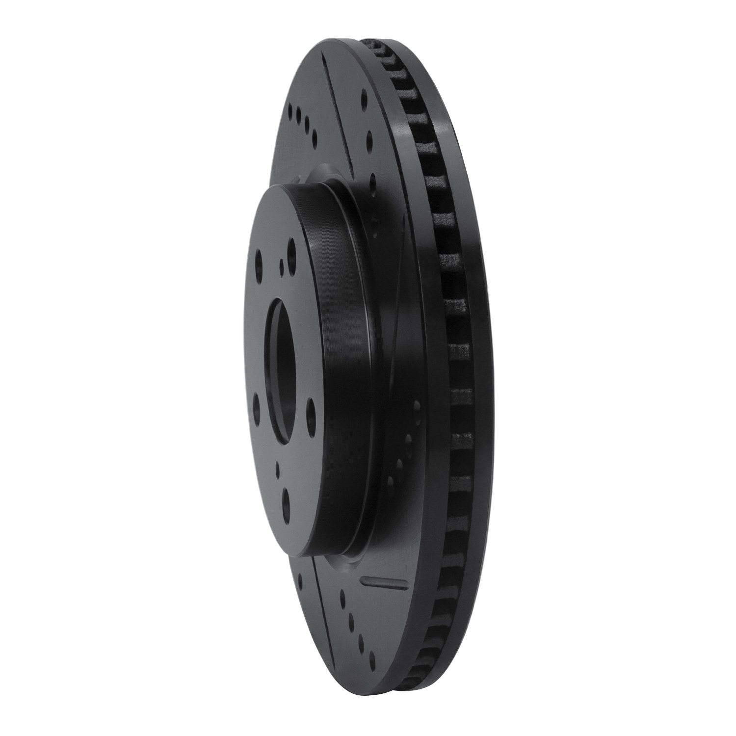 2007 Toyota RAV4 Base Black Performance Drilled/Slotted Rotors