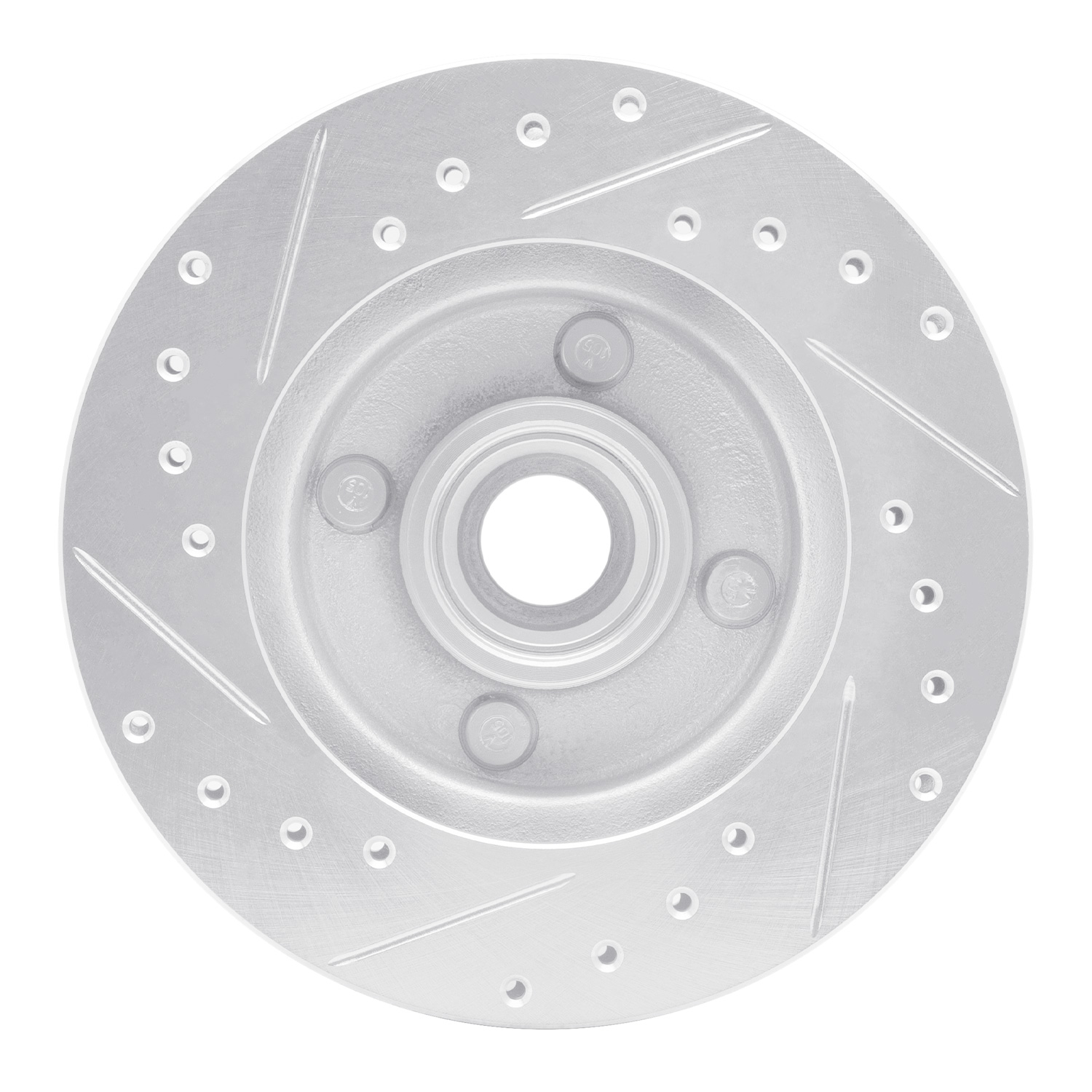 1978 Ford Fairmont Futura Silver Performance Drilled/Slotted Rotors