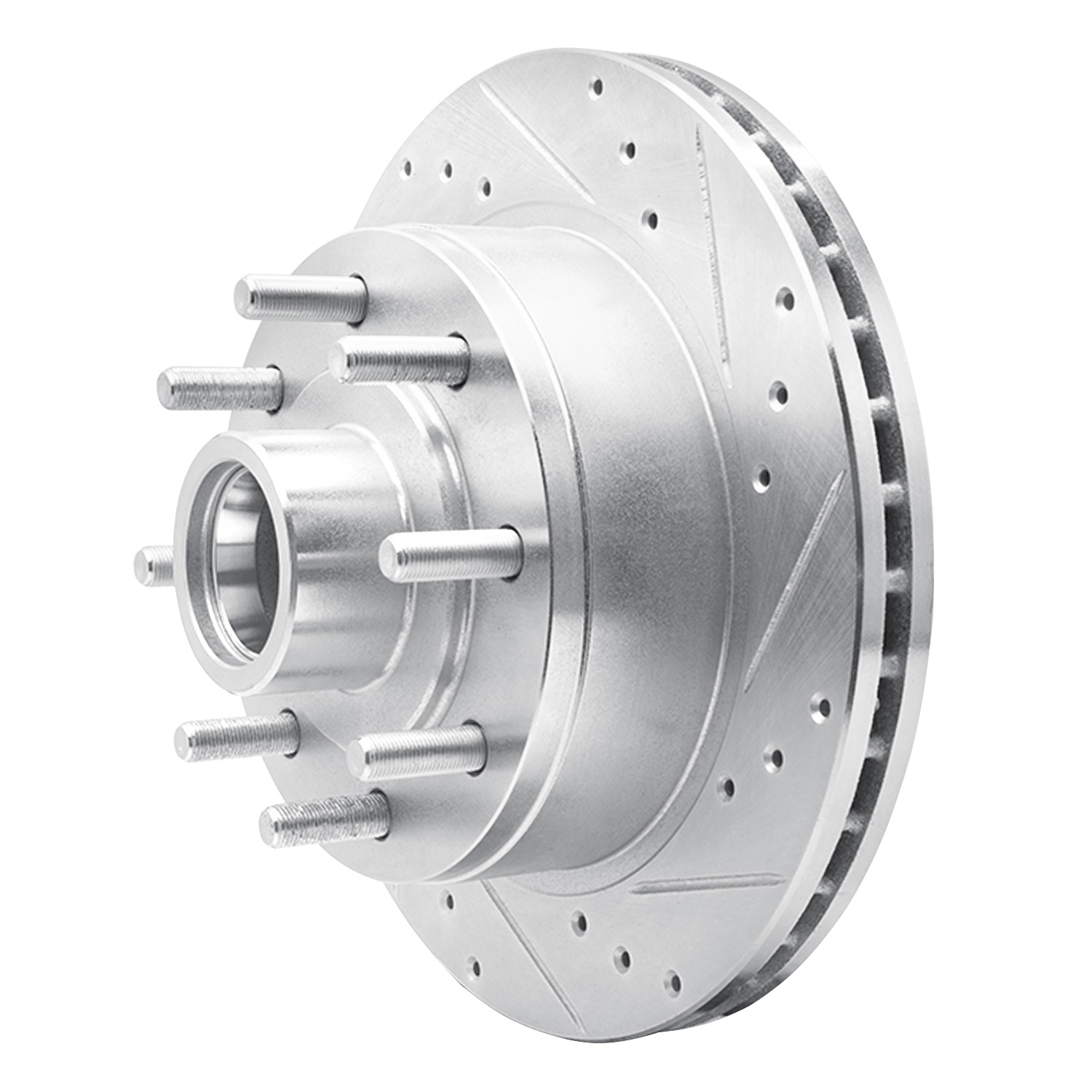 2007 Ford E-250 Base Silver Performance Drilled/Slotted Rotors