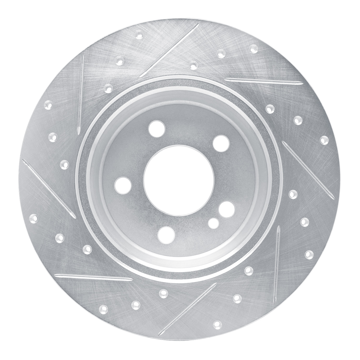 2013 Mercedes-Benz C180 Base Silver Performance Drilled/Slotted Rotors