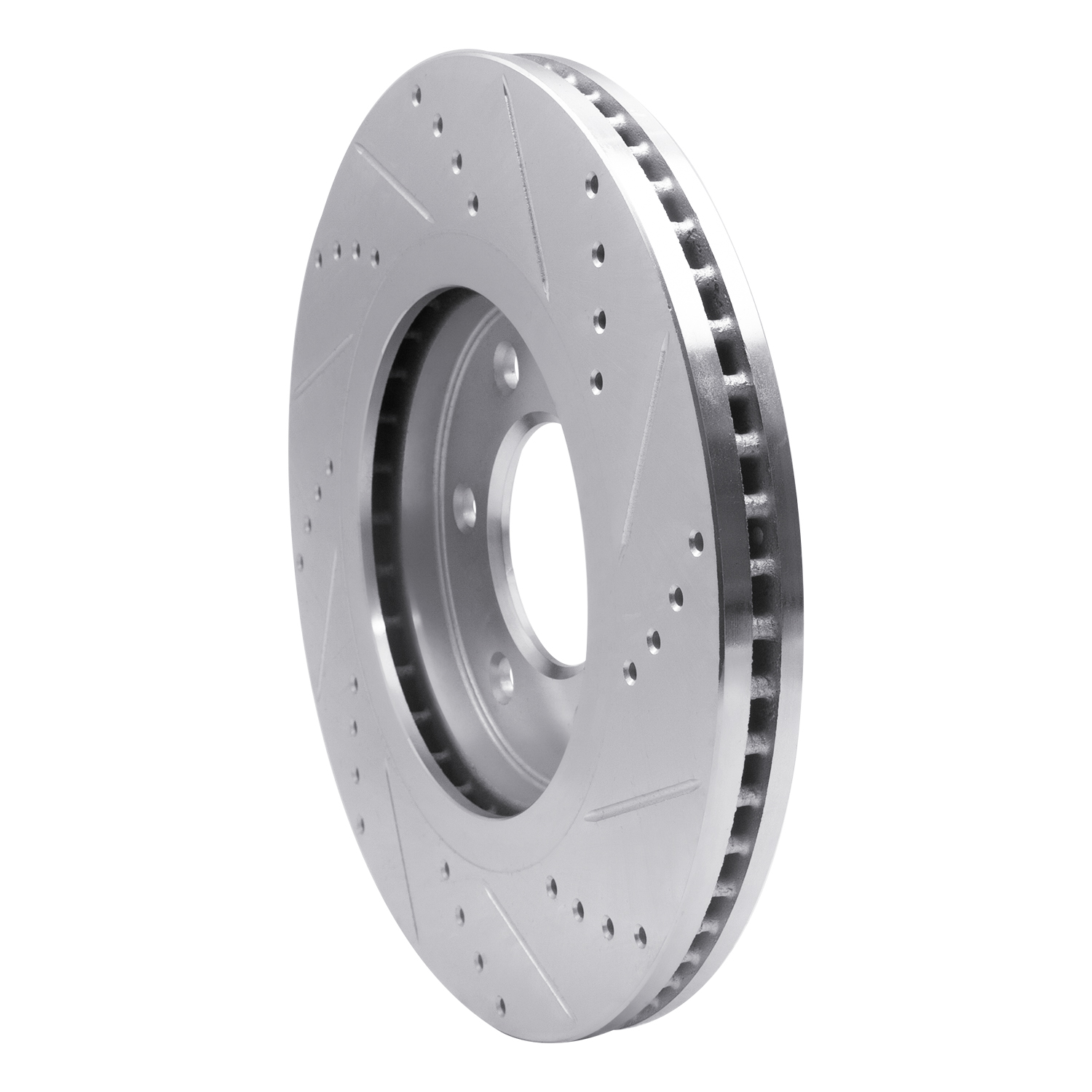 2008 Nissan TITAN XE Silver Performance Drilled/Slotted Rotors