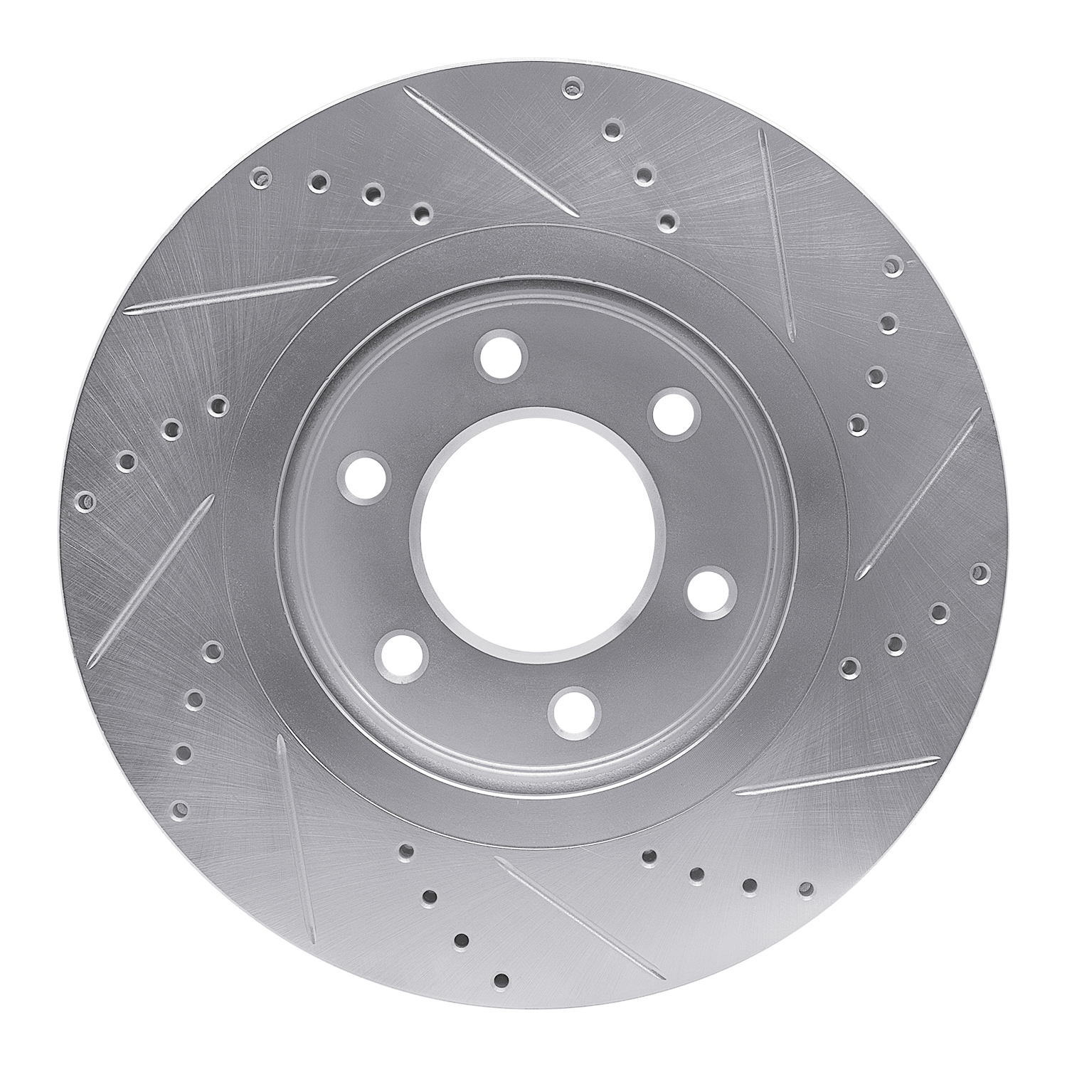 2008 Nissan TITAN XE Silver Performance Drilled/Slotted Rotors
