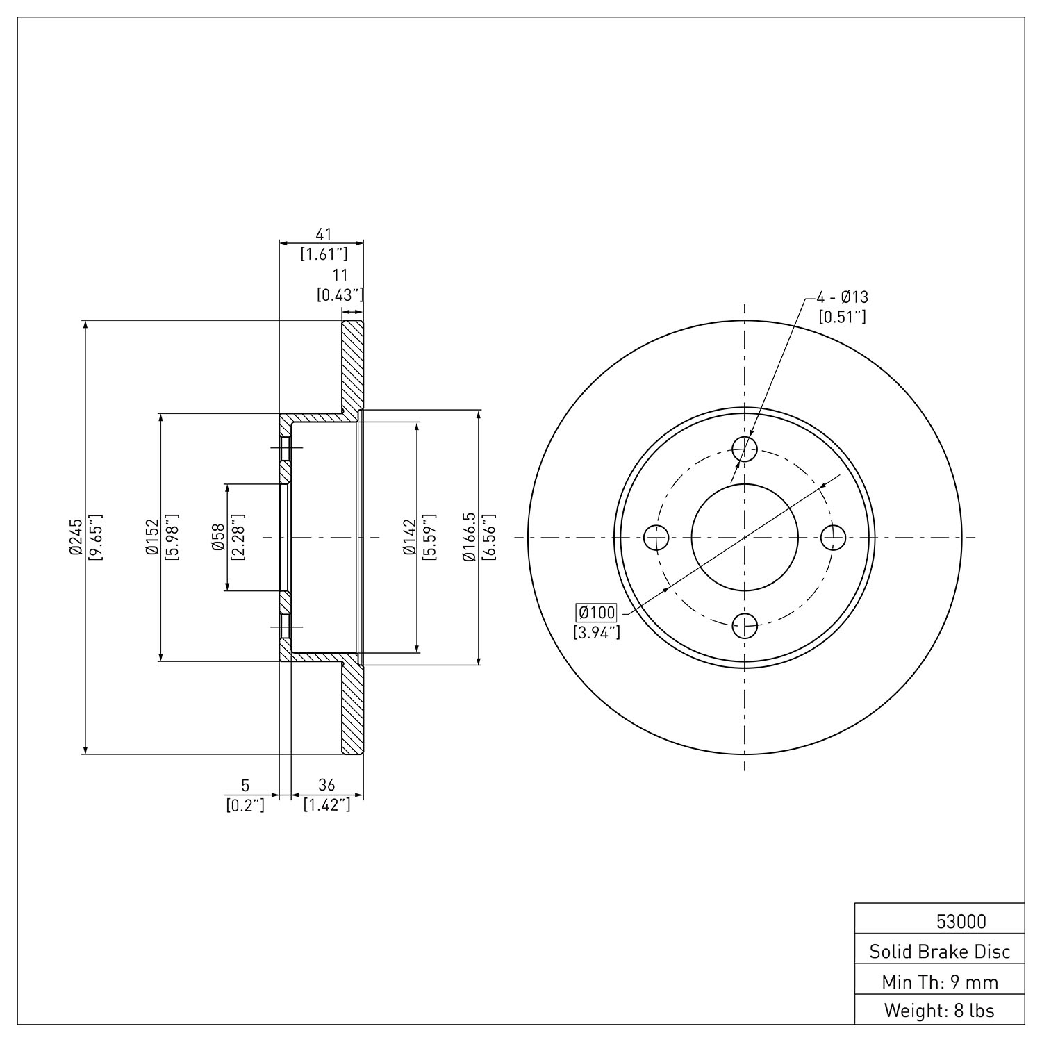 1991 Saturn SL1 Base eLINE Rotors