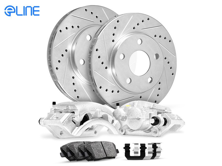 REAR DRILLED /& SLOTTED BRAKE ROTORS CERAMIC PADS FOR 1999-2003 Acura TL 3.2L V6