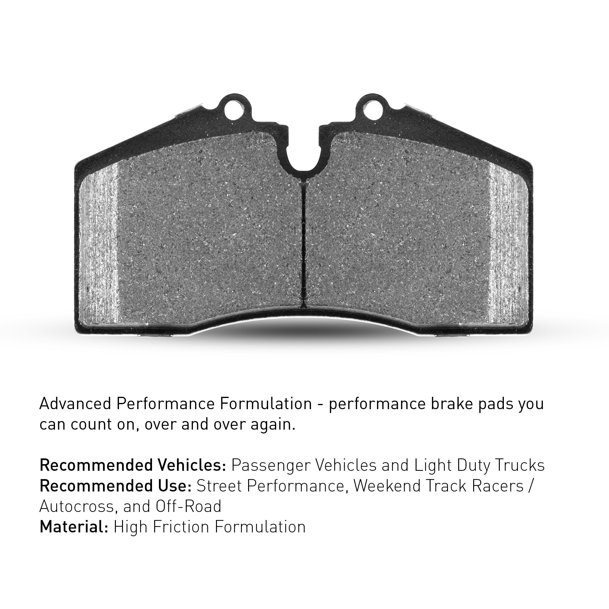 2011 Dodge Nitro Detonator Performance Sport Pads with Hardware