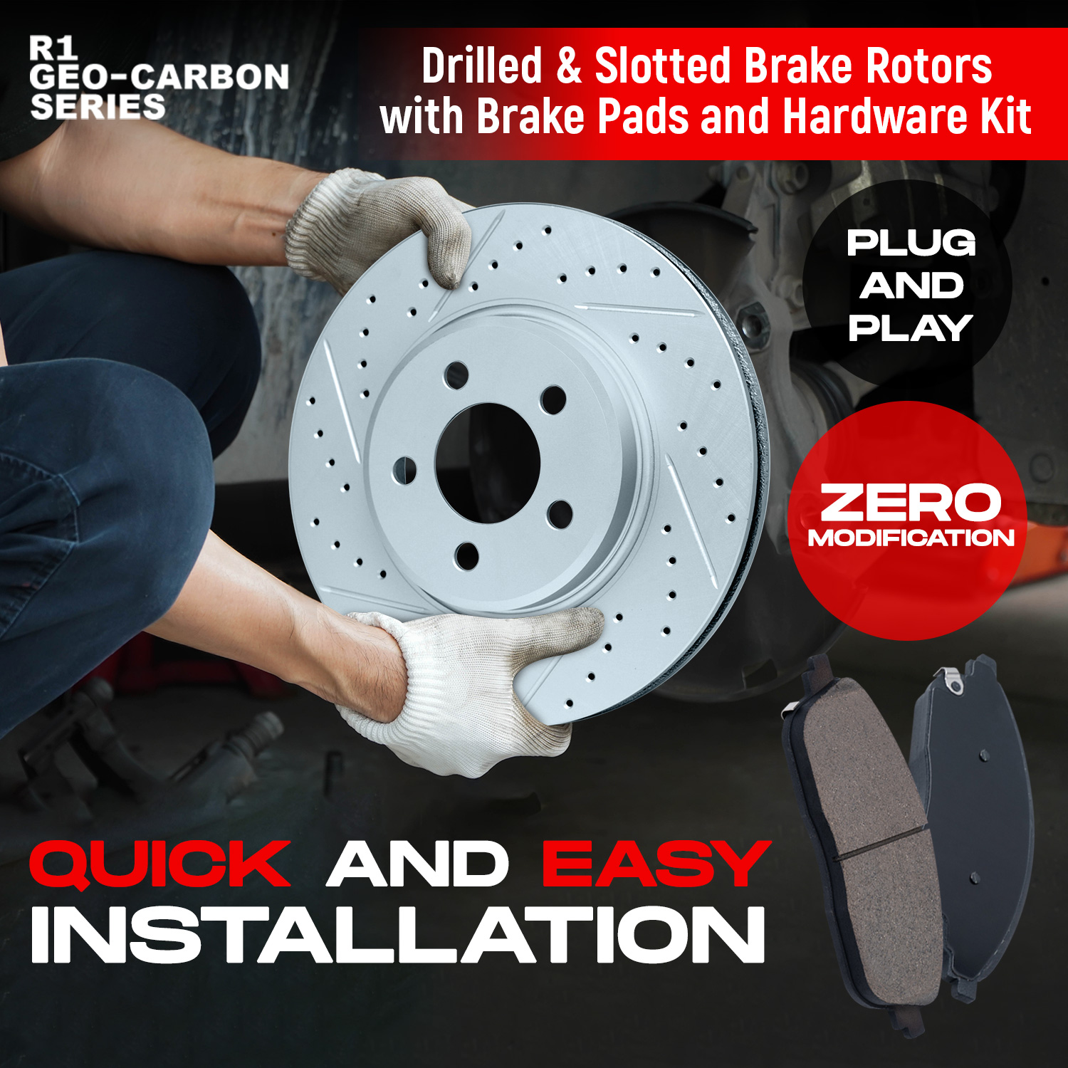 2017 BMW 430i xDrive Base Silver Performance Drilled/Slotted Rotors with Ceramic European