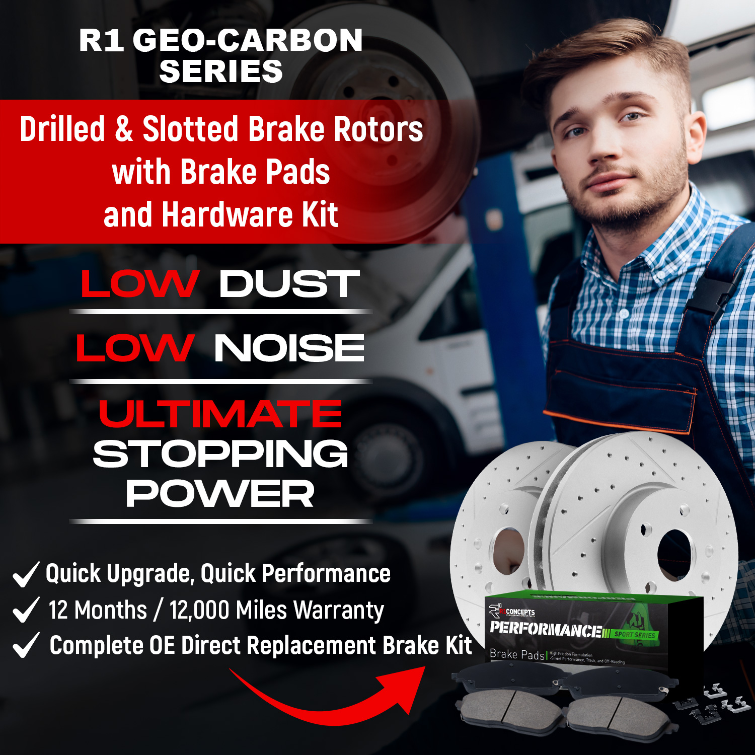 2009 Mercedes-Benz ML320 Bluetec 4Matic Silver Performance Drilled/Slotted Rotors with Performance Sport