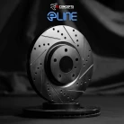 R1 eLINE Black Series Drilled and Slotted Brake Rotors