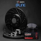 R1 eLINE Black Series Drilled and Slotted Brake Rotors; R1 PERFORMANCE Off-Road/Tow Series Brake Pads; Hardware & Sensor