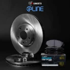 R1 eLINE Series Blank Brake Rotors; R1 CERAMIC European Series Brake Pads; Hardware