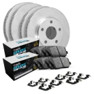R1 eLINE Series Blank Brake Rotors; R1 CERAMIC European Series Brake Pads; Hardware