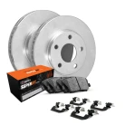 R1 eLINE Series Blank Brake Rotors; R1 SUPER Heavy Duty Series Brake Pads; Hardware