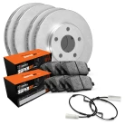 R1 eLINE Series Blank Brake Rotors; R1 SUPER Heavy Duty Series Brake Pads; Sensor
