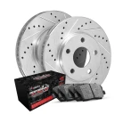 R1 eLINE Silver Series Drilled and Slotted Brake Rotors; R1 PERFORMANCE Off-Road/Tow Series Brake Pads