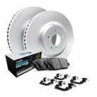 R1 GEO-Carbon Series Blank Brake Rotors; R1 CERAMIC European Series Brake Pads; Hardware