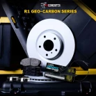 R1 GEO-Carbon Series Blank Brake Rotors; R1 CERAMIC European Series Brake Pads; Hardware & Sensor